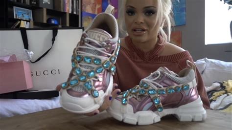 gucci shoes trisha paytas 2018|Gucci runway dresses.